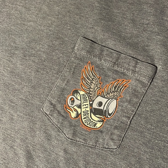 Harley Davidson Gray 2012 T Shirt. Loess Hills Iowa. Fits M/L. See‎ photos! - Picture 3 of 8